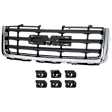 2011 GMC Sierra 1500 - 3-Piece Kit Front Bumper, For Models Without Towing Package, Chrome, Includes (1) Bumper, (1) Bumper Cover and (1) Grille Assembly