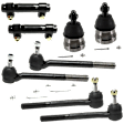 9-Piece Kit Idler Arm, Includes (2) Ball Joint, (1) Idler Arm, (2) Tie Rod Adjusting Sleeve, and (4) Tie Rod End