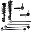 8-Piece Kit Front, Driver and Passenger Side Fully Loaded Strut, Includes (2) Loaded Strut, (2) Sway Bar Link, and (4) Tie Rod End
