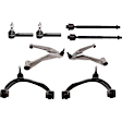 8-Piece Kit Control Arm Includes (4) Control Arm and (4) Tie Rod End