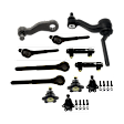 12-Piece Kit Idler Arm, Includes (4) Ball Joint, (1) Idler Arm, (1) Pitman Arm (2), Tie Rod Adjusting Sleeve, and (4) Tie Rod End