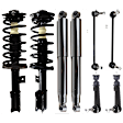8-Piece Kit Front, Driver and Passenger Side Shock and Fully Loaded Strut, Includes (4) Sway Bar Link and (4) Shock Absorber and Strut Assembly