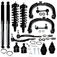 16-Piece Kit Rear Shock and Fully Loaded Strut Includes (2) Control Arm, (4) Tie Rod End, (4) Ball Joint, (2) Sway Bar Link and (4) Shock Absorber and Strut Assembly