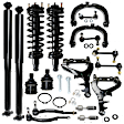 18-Piece Kit Front, Driver and Passenger Side, Upper and Lower Control Arm, Includes (4) Control Arm, (4) Tie Rod End, (4) Sway Bar Link, (2) Ball Joint and (4) Shock Absorber and Strut Assembly