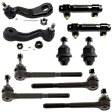 10-Piece Kit Idler Arm, Includes (2) Ball Joint, (1) Idler Arm, (1) Pitman Arm, (2) Tie Rod Adjusting Sleeve, and (4) Tie Rod End