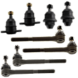 8-Piece Kit Front, Driver and Passenger Side, Upper or Front, Driver and Passenger Side, Lower Ball Joint, includes (4) Ball Joint and (4) Tie Rod End
