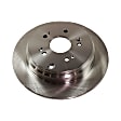2012 Acura RDX - 2-Wheel Set Rear Brake Disc and Pad Kit, Plain Surface, 5 Lugs, 304.55 mm, Ceramic, 2.3L 4Cyl, Pro-Line Series Includes (2) Disc and (1) Pad Set