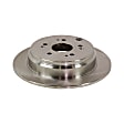 2012 Acura RDX - 2-Wheel Set Rear Brake Disc and Pad Kit, Plain Surface, 5 Lugs, 304.55 mm, Ceramic, 2.3L 4Cyl, Pro-Line Series Includes (2) Disc and (1) Pad Set