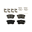 2012 Acura RDX - 2-Wheel Set Rear Brake Disc and Pad Kit, Plain Surface, 5 Lugs, 304.55 mm, Ceramic, 2.3L 4Cyl, Pro-Line Series Includes (2) Disc and (1) Pad Set