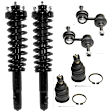 6-Piece Kit Front, Driver and Passenger Side Suspension Kit, Includes (2) Ball Joint, (2) Loaded Strut, and (2) Sway Bar Link