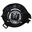 4-Piece Kit Driver and Passenger Side Halogen Headlight, With bulb(s), For Models With 1-Piece Type Bumper, OE Replacement, Includes (2) Fog Light and (2) Headlight