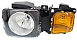2006 Hummer H3 - 4-Piece Kit Driver and Passenger Side Halogen Headlight, With bulb(s), OE Replacement, Sport Utility,  Includes (2) Fog Light and (2) Headlight