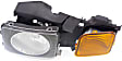 2006 Hummer H3 - 4-Piece Kit Driver and Passenger Side Halogen Headlight, With bulb(s), OE Replacement, Sport Utility,  Includes (2) Fog Light and (2) Headlight