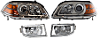 2004 Acura MDX - 4-Piece Kit Driver and Passenger Side Halogen Headlight, Without bulb(s), OE Replacement,  Includes (2) Fog Light and (2) Headlight