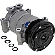2005 Chevrolet Astro - 2-Piece Kit A/C Compressor Kit, 4.3L 6Cyl, Without Rear AC, With Clutch, 6-Groove Pulley,  Includes (1) A/C Compressor and (1) A/C Service Kit (A/C Accumulator, A/C Orifice Tube, and A/C O-Ring and Gasket Seal Kit)