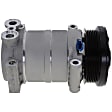 2005 Chevrolet Astro - 2-Piece Kit A/C Compressor Kit, 4.3L 6Cyl, Without Rear AC, With Clutch, 6-Groove Pulley,  Includes (1) A/C Compressor and (1) A/C Service Kit (A/C Accumulator, A/C Orifice Tube, and A/C O-Ring and Gasket Seal Kit)