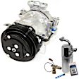 2-Piece Kit A/C Compressor Kit, With Clutch, 6-Groove Pulley, Includes (1) A/C Compressor and (1) A/C Service Kit
