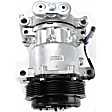 2001 GMC Jimmy - 2-Piece Kit A/C Compressor Kit, 4.3L 6Cyl, 3in Diameter,  Groove, Acum/Drier 1411295, Front Exp Valve 3411243, HT, Hose On Top, O-Ring Seal Kit 132127, PAG 4 Oil, with 2 O'Clock Coil, With Clutch, 6-Groove Pulley