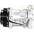 2001 GMC Jimmy - 2-Piece Kit A/C Compressor Kit, 4.3L 6Cyl, 3in Diameter,  Groove, Acum/Drier 1411295, Front Exp Valve 3411243, HT, Hose On Top, O-Ring Seal Kit 132127, PAG 4 Oil, with 2 O'Clock Coil, With Clutch, 6-Groove Pulley