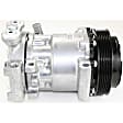 2001 GMC Jimmy - 2-Piece Kit A/C Compressor Kit, 4.3L 6Cyl, 3in Diameter,  Groove, Acum/Drier 1411295, Front Exp Valve 3411243, HT, Hose On Top, O-Ring Seal Kit 132127, PAG 4 Oil, with 2 O'Clock Coil, With Clutch, 6-Groove Pulley