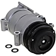 2-Piece Kit A/C Compressor Kit, With Clutch, 4-Groove Pulley, Includes (1) A/C Compressor and (1) A/C Service Kit