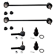 6-Piece Kit Front Suspension Kit, Includes (2) Tie Rod End, (2) Ball Joint and (2) Sway Bar Link