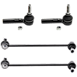 4-Piece Kit Front, Driver and Passenger Side Suspension Kit, Includes (2) Sway Bar Link and (2) Tie Rod End