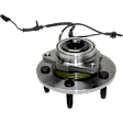 2-Wheel Set Front, Driver and Passenger Side Wheel Hub, 5 Lugs, With Bearing, With Sensor, includes (2) Tie Rod End and (2) Wheel Hub
