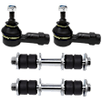 4-Piece Kit Front Suspension Kit, Includes (2) Sway Bar Link and (2) Tie Rod End