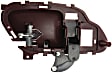 1998 Chevrolet K1500 Silverado - 2-Piece Kit Front, Passenger Side Red bezel with black lever Interior Door Handle, With Door Lock Button, Includes (1) Door Handle Trim and (1) Interior Door Handle