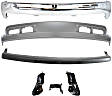 2001 Chevrolet Silverado 1500 Base - 4-Piece Kit Front Bumper, 4WD, Old Body Style, Chrome, Includes (1) Bumper, (1) Valance, (1) Bumper Trim and (1) Bumper Bracket