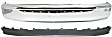1993 Ford F-350 - 2-Piece Kit Front Bumper, Styleside, For Models With Pad, Without  Cut Outs and Lightning Package, Chrome,  Includes (1) Bumper and (1) Valance