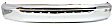 1993 Ford F-350 - 2-Piece Kit Front Bumper, Styleside, For Models With Pad, Without  Cut Outs and Lightning Package, Chrome,  Includes (1) Bumper and (1) Valance