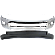 2-Piece Kit, Front Bumper, 4WD, Chrome, Includes (1) Bumper and (1) Valance