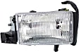 1999 Dodge Ram 1500 - 4-Piece Kit Driver and Passenger Side Halogen Headlight, With bulb(s), For Models Without Sport Package, OE Replacement,  Includes (2) Fog Light and (2) Headlight