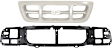 2-Piece Kit Grille Textured Gray, 4WD, Includes (1) Grille Assembly and (1) Header Panel