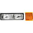 2000 Chevrolet C3500 - 2-Piece Kit Front, Passenger Side Turn Signal Light, Without bulb(s), For Models With Composite Headlights,  Includes (1) Side Marker and (1) Turn Signal Light