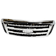 2005 Ford Excursion Limited - 3-Piece Kit Grille, Chrome Shell with Painted Gray Insert,  Includes (2) Headlight and (1) Grille Assembly