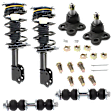 6-Piece Kit Front Suspension Kit, Includes (2) Ball Joint, (2) Sway Bar Link and (2) Shock Absorber and Strut Assembly