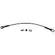 2010 Ford F-150 - 3-Piece Kit Tailgate Handle, Standard Cab Pickup, New Body Style, Chrome Lever with Smooth Black Bezel, Plastic, Without Camera Hole, Includes (2) Tailgate Cable and (1) Tailgate Handle