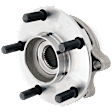 2-Wheel Set Front Wheel Hub, 5 Lugs, 3.5L, 6Cyl, Includes (2) Brake Disc, (1) Brake Pad Set, and (2) Wheel Hub