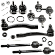 8-Piece Kit Front, Driver and Passenger Side Suspension Kit, Includes (2) Ball Joint, (2) Sway Bar Link, and (4) Tie Rod End