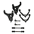 8-Piece Kit Front Suspension Kit, Includes (4) Control Arm, (2) Sway Bar Link, and (2) Tie Rod End