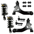 8-Piece Kit Front Suspension Kit, Includes (2) Sway Bar Link, (2) Tie Rod End, (2) Control Arm and (2) Shock Absorber and Strut Assembly