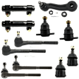 11-Piece Kit Front, Driver and Passenger Side, Inner and Outer Tie Rod End, Includes (2) Tie Rod Adjusting Sleeve, (4) Tie Rod End, (4) Ball Joint and (1) Idler Arm