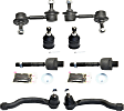 8-Piece Kit Front, Driver and Passenger Side Suspension Kit, Includes (2) Sway Bar Link, (2) Ball Joint and (4) Tie Rod End
