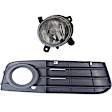 2-Piece Kit Front, Passenger Side Halogen Fog Light, With bulb(s), Includes (1) Fog Light Trim and (1) Fog Light
