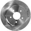 4-Wheel Set Front and Rear Brake Disc and Pad Kit, Plain Surface, 5 Lugs, Cast Iron, Ceramic, Pro-Line Series