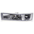 1995-2005 Chevrolet Astro - 3-Piece Kit Driver Side Halogen Headlight, Includes (1) Corner Light, (1) Headlight, and (1) Parking Light