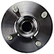 2-Wheel Set Front Wheel Hub, 4 Lugs, With Bearing, FWD, Includes (1) Brake Pad Set, (2) Wheel Hub and (2) Brake Disc